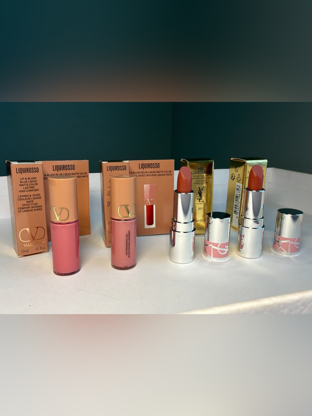 New,unused Women's Mini size Lipstick collection valentino & Yves saint Laurent